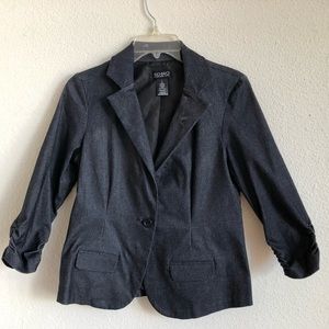 Stretch Denim Blazer